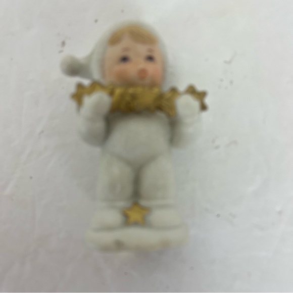 Vintage 3-Homco Snowbabies figurines with gold stars ⭐️ - Picture 6 of 14